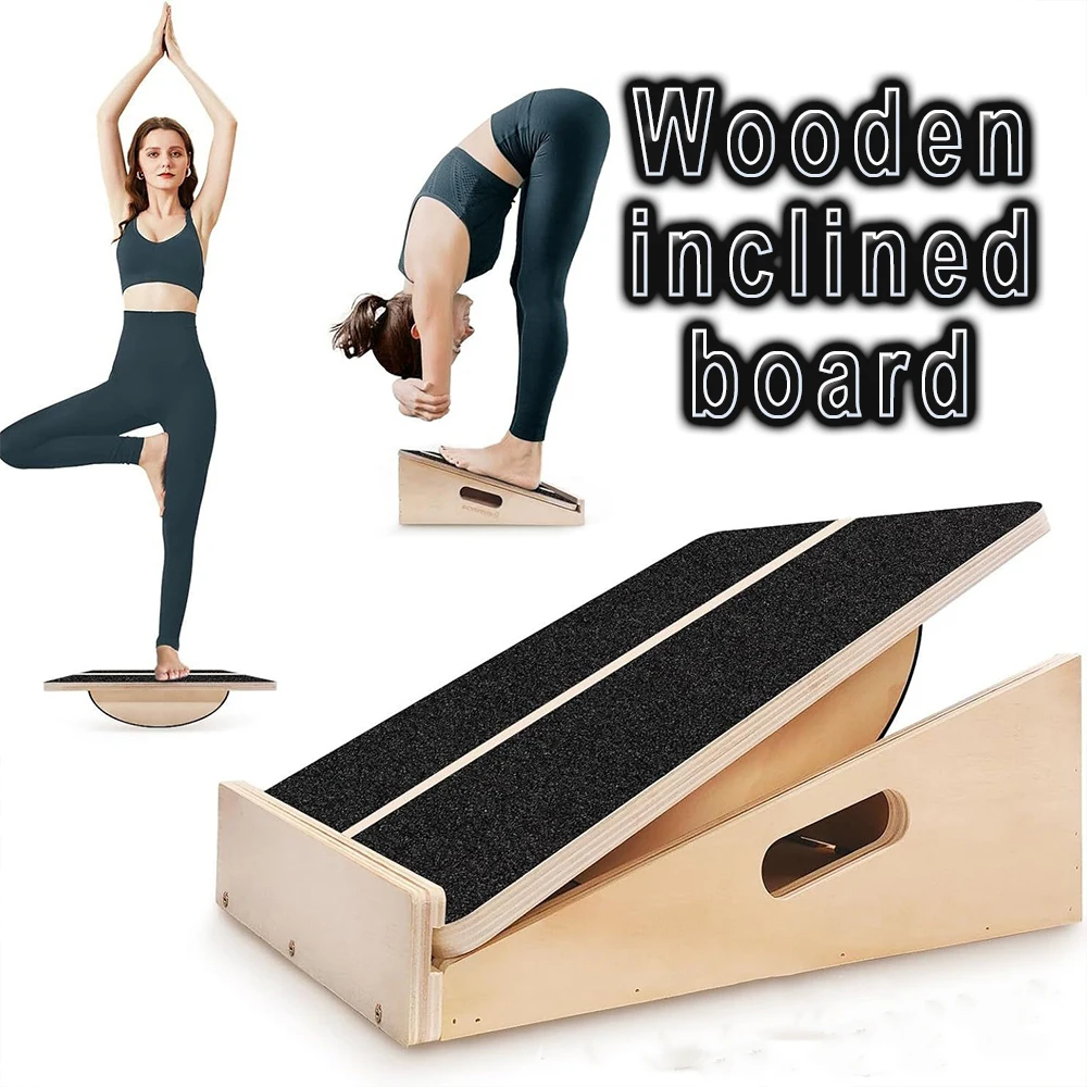 

Slant Board for Calf Stretching 2-in-1 Wooden Slant Balance Board Adjustable Incline Stretch Wedge Physical Therapy Slant Boards
