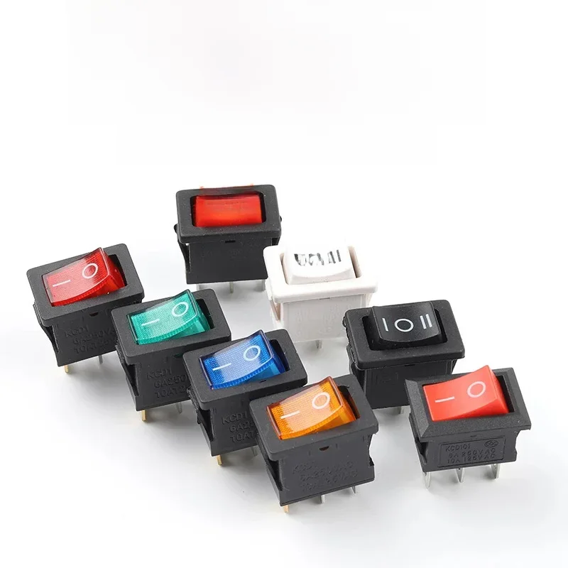5/10 sztuk 21X15mm 3Pin łódź przełącznik kołyskowy 6A/250VAC 10A/125VAC sprzęt elektryczny z włącznikiem zasilania światła — zdjęcie 2
