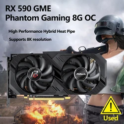 Asrock RX590 GME Phantom Gaming 8G OC 2304SP 1385 MHz 8GHz GDDR5 karta