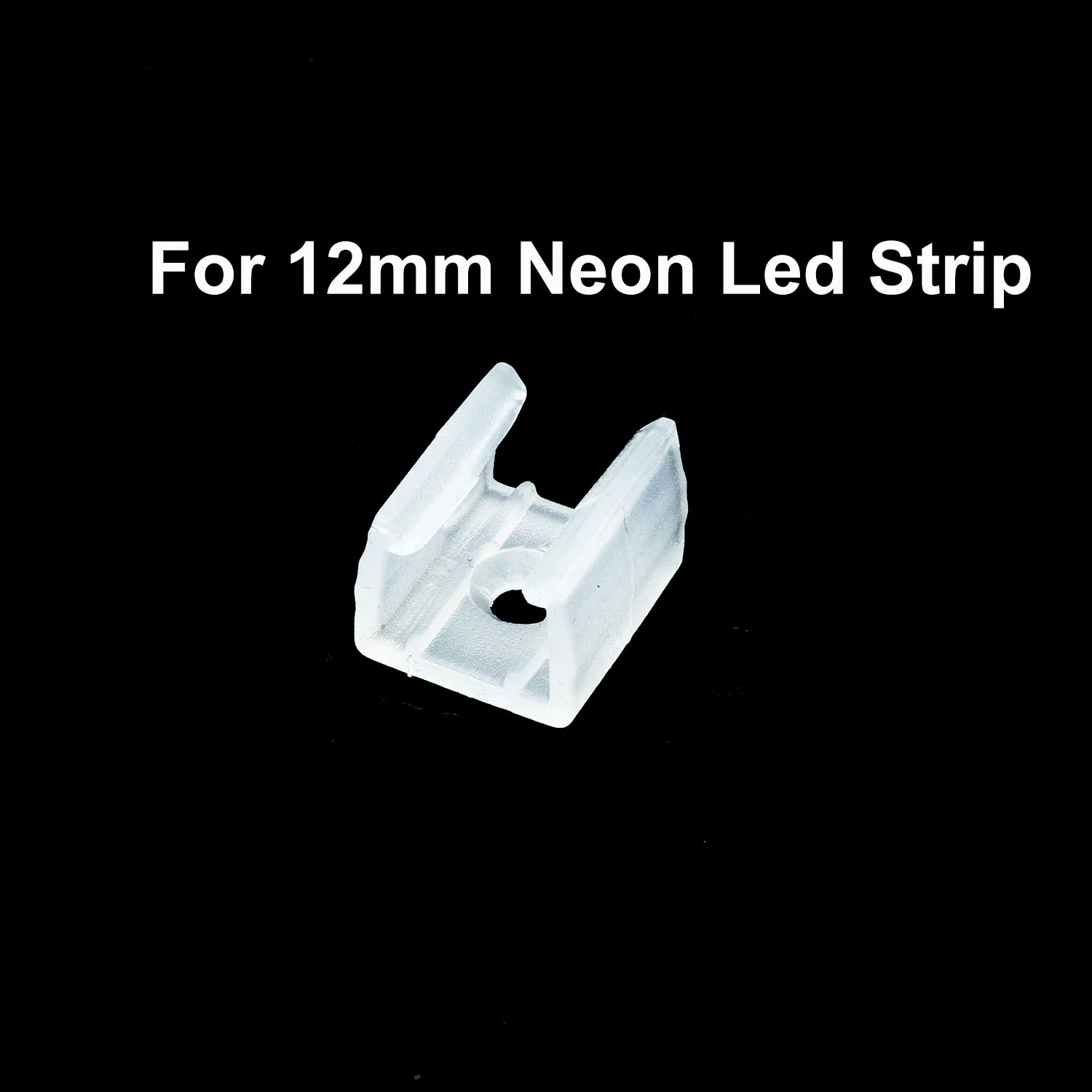 Clip de tira de neón 6x12mm / 8x16mm 12mm/15mm LED fijación ABS Clips de montaje de plástico 5V 12V 24V impermeable