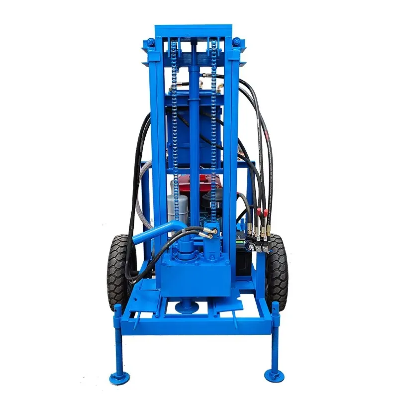

150m Deisel Small Water Well Drilling Rig Machine Water Well Bore Drilling Machine 150 mm Dia Hole