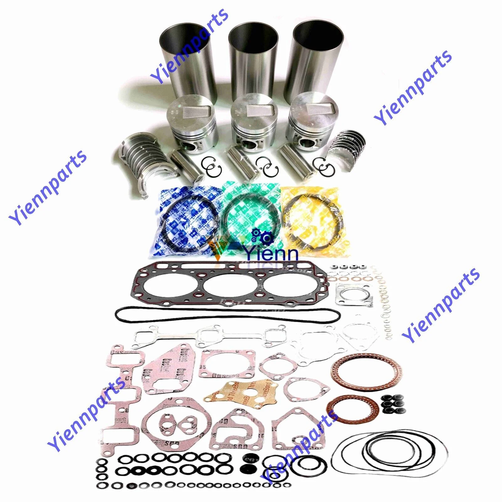 For Cummins A1700 Overhaul Rebuild Kit Piston Ring Liner Gasket Fit Volvo DD22 24 Asphalt Compactor Diesel Engine Spare Parts