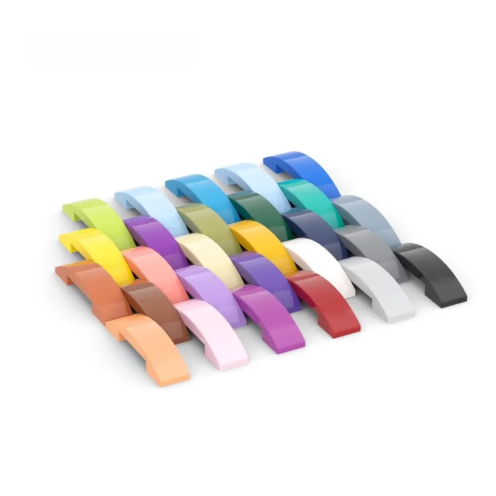 20 pièces MOC pièces 93273 pente incurvée 4x1 Double briques compatibles bricolage Assmble blocs de construction particules enfant Puzzle cerveau jouet cadeau