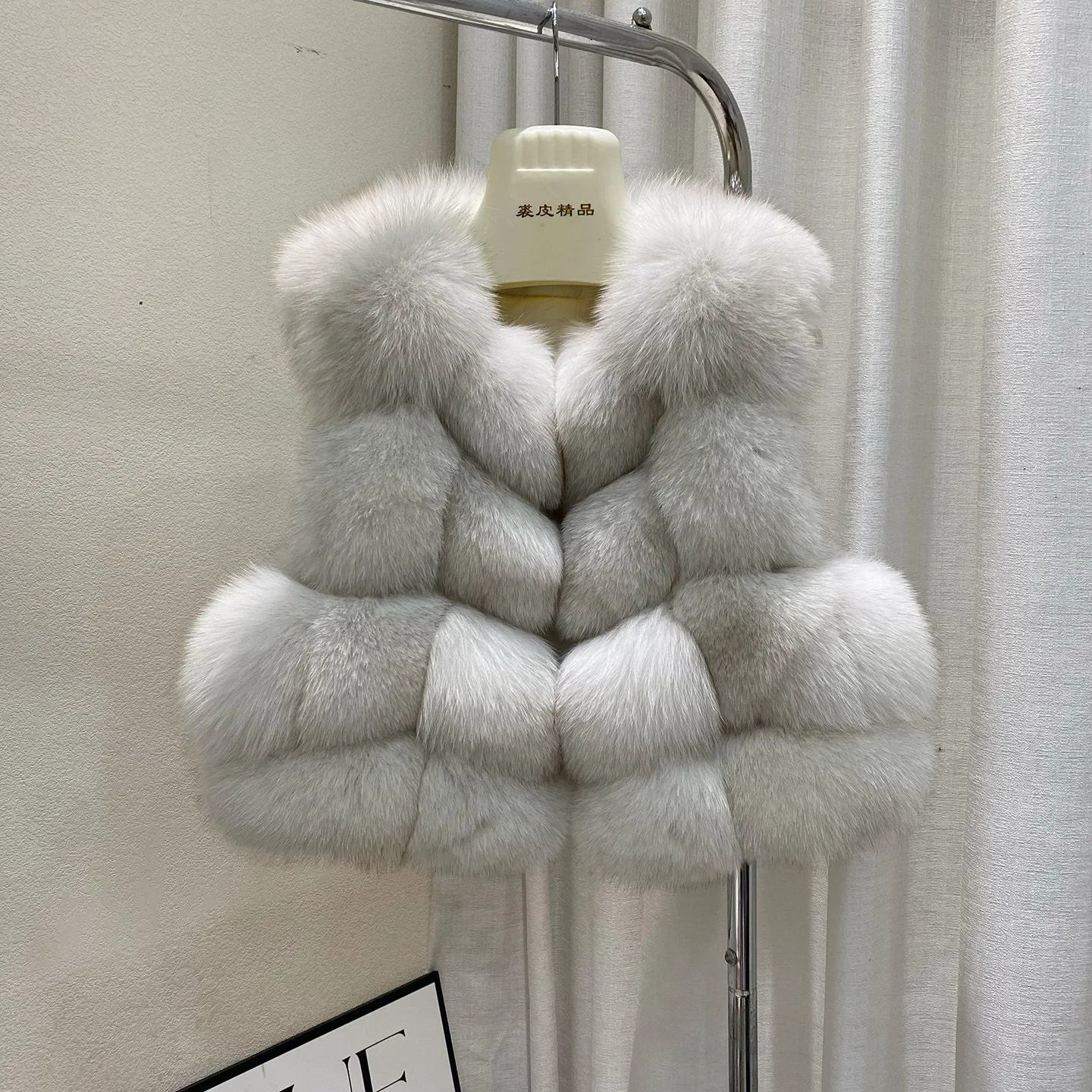 Padded Vest Gilet - Gilet en fourrure de renard véritable