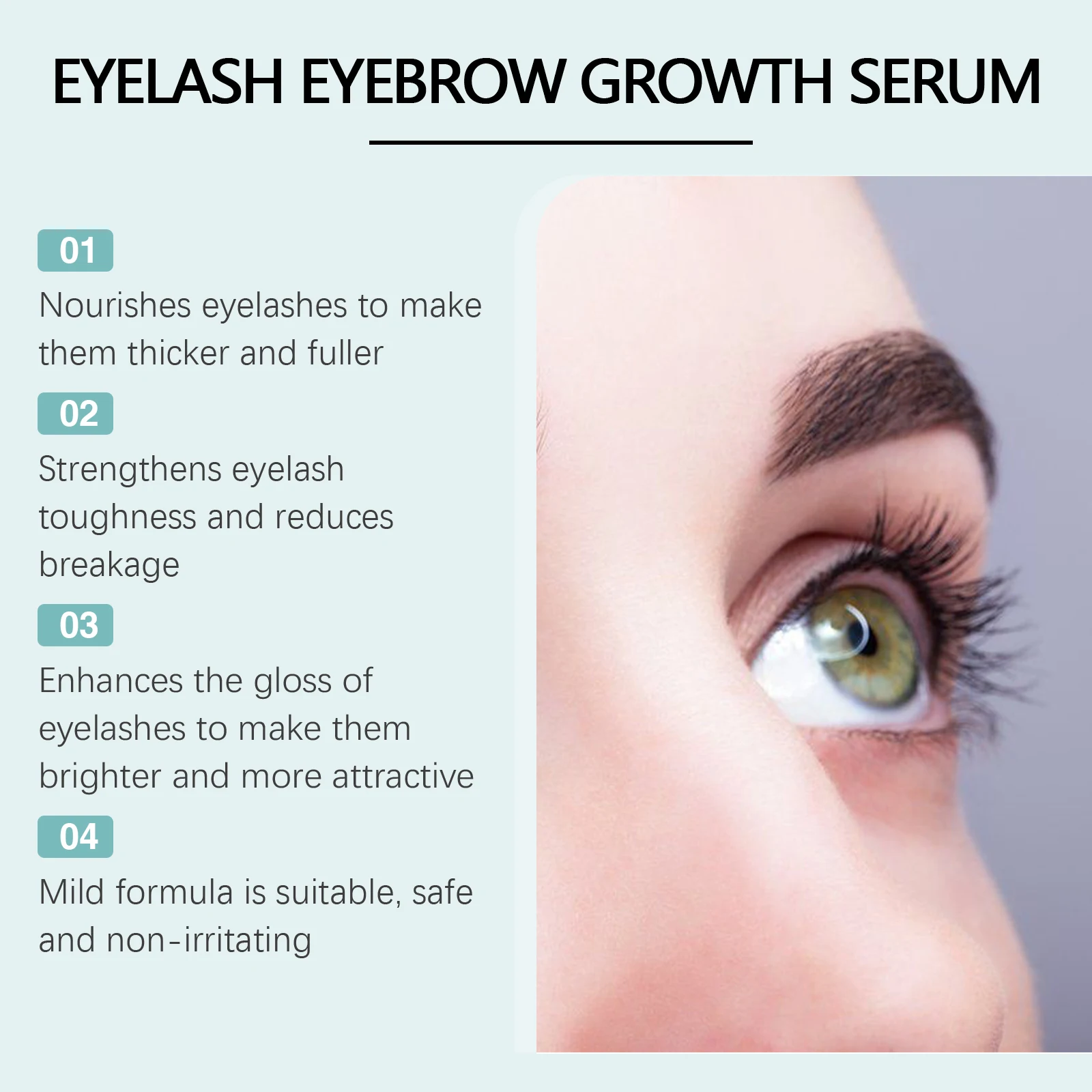 Ouhoe 5ml Serum Wzmacniające Rzęsy Wydłużające Rzęsy Brwi Pogrubiające Makijaż Przedłużanie Odżywcze Serum na Porost Rzęs