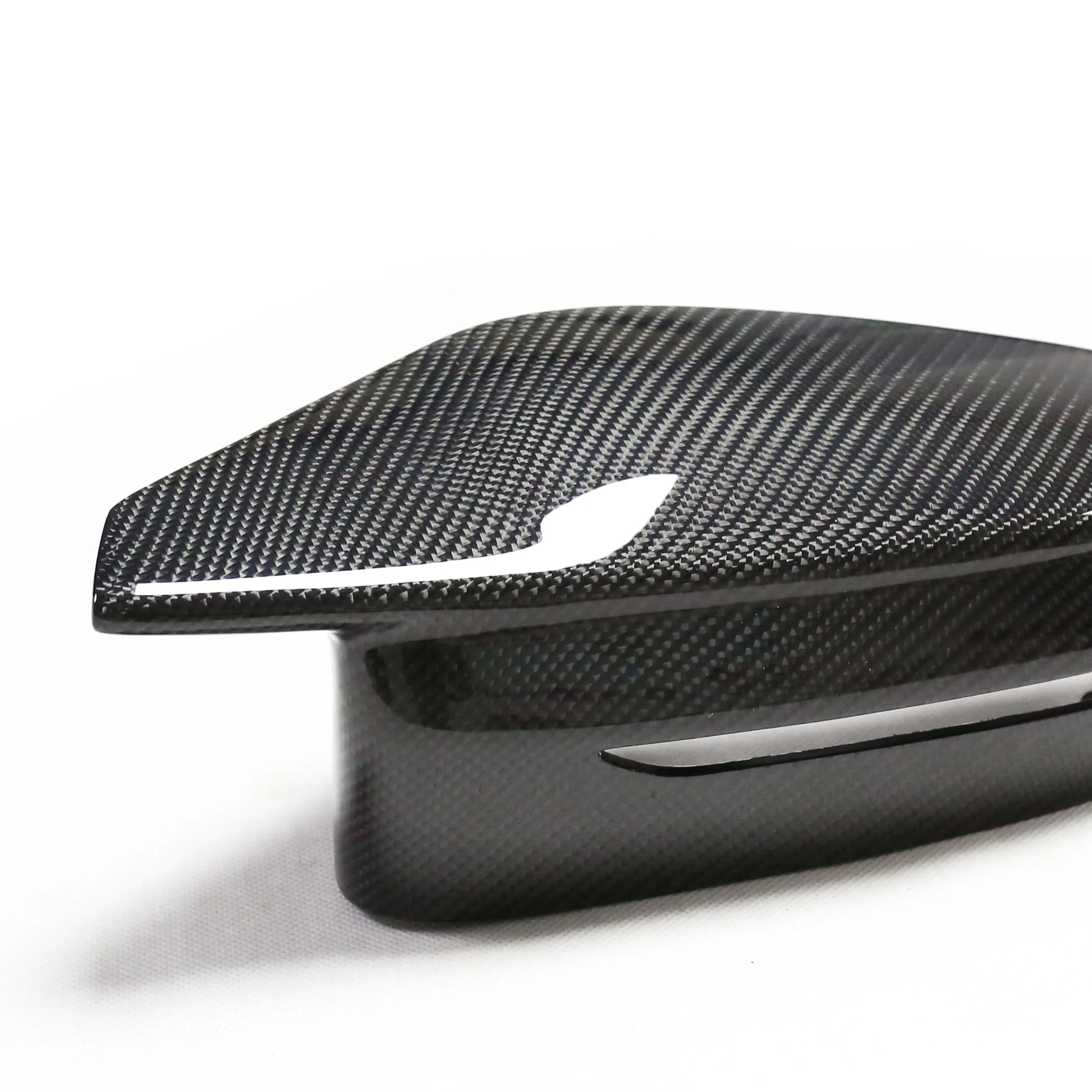 ألياف الكربون الحقيقية الخلفية لسيارات BMW M2 M3 M4 G87 G80 G81 G82 G83 عرض غطاء مرآة استبدال قبعات الباب الجانبي المنافسة LHD & RHD #4