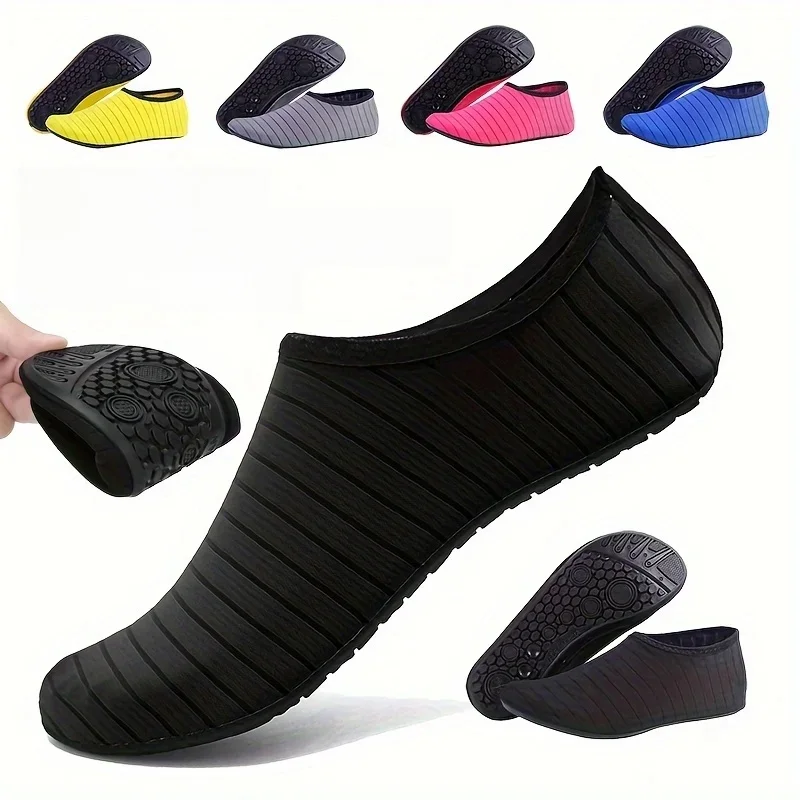 1 paire de chaussures d'eau pour femmes, chaussettes pieds nus, antidérapantes, à séchage rapide, pour hommes, plage, natation, Sports aquatiques
