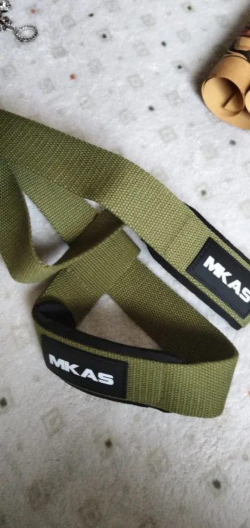 1Pair Non-slip Strap Gym Dumbbell Workout Weights Lifting Straps Crossfit Fitness Equipment Wrist Wrap Lift Exercise Training photo review