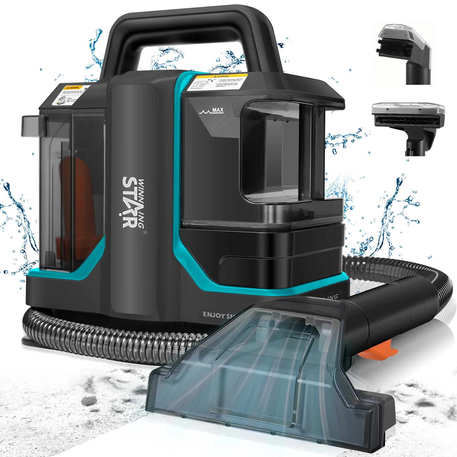 Spot Cleaner 750W 11/15KPa Handheld Carpet Cleaner for Sofa Curtain Spray Suction Integrated Machine Household Clean Machine
