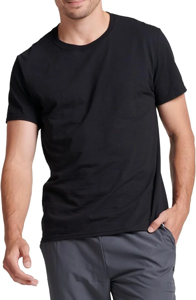 

Мужские футболки с коротким рукавом, влагоотводящие, с защитой от запаха, UPF 30+, размеры S-4x