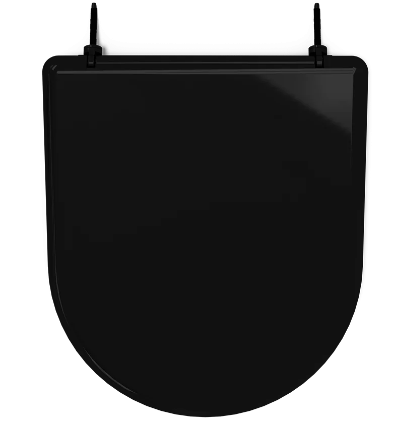 Sanitary Seat Bathroom Padded Luxury Calypso Black Dimension 430x370 x Durín 51,5