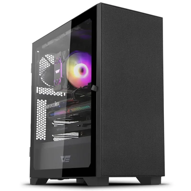 Dark Flash darkFlash DK1000 MESH reinforced glass computer PC case (black)