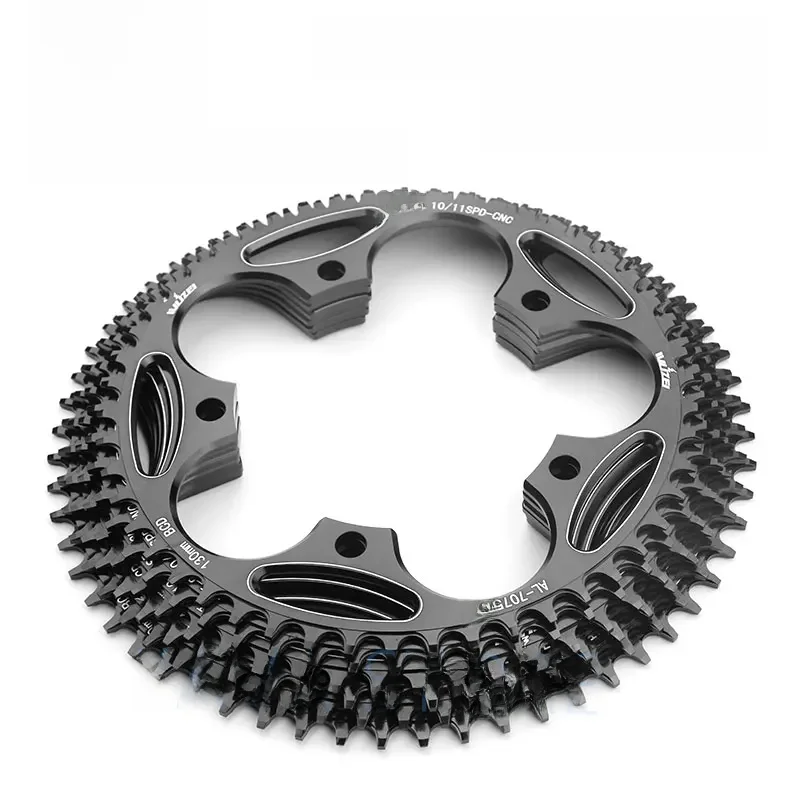 AliExpress WUZEI Road Bike Chainwheel Folding 110/130 BCD Round Narrow Wide Sprockets 50/52/54/56/58/60T AL7075 BMX Bicycle Chainring