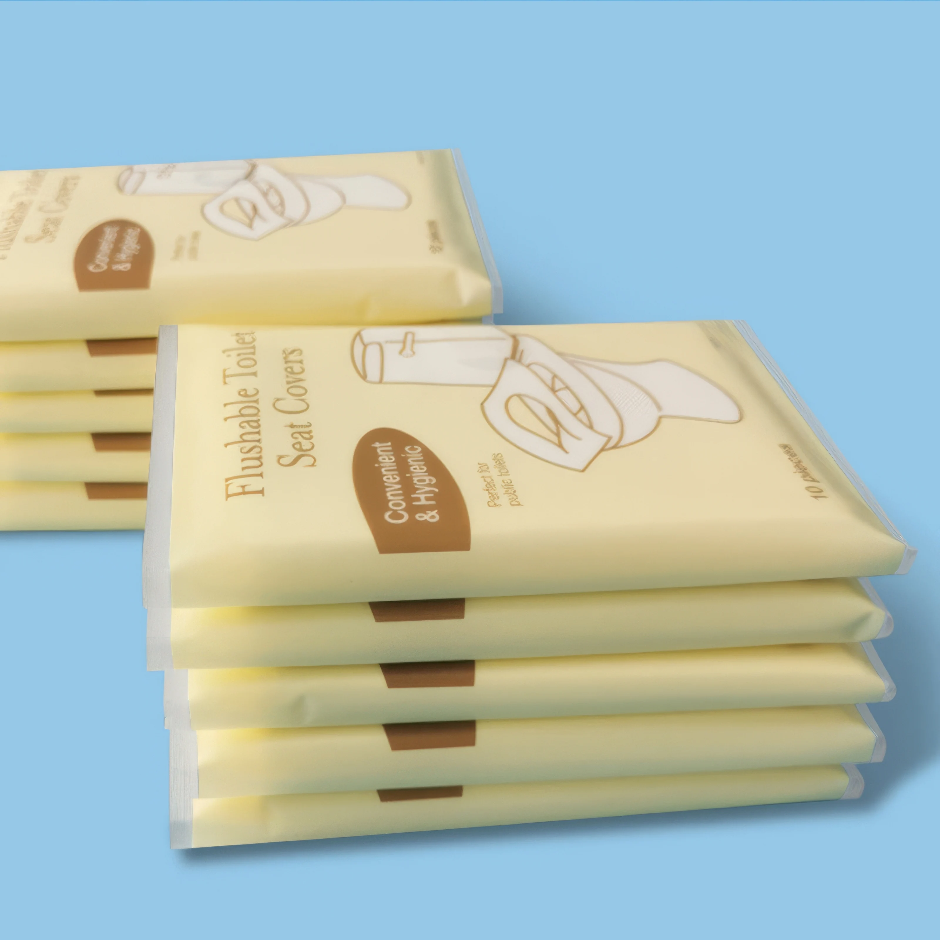 20/40 وسادات تواليت للاستعمال مرة واحدة، عبوة مستقلة محمولة، مناسبة للطائرات والتخييم والسفر في الهواء الطلق #2