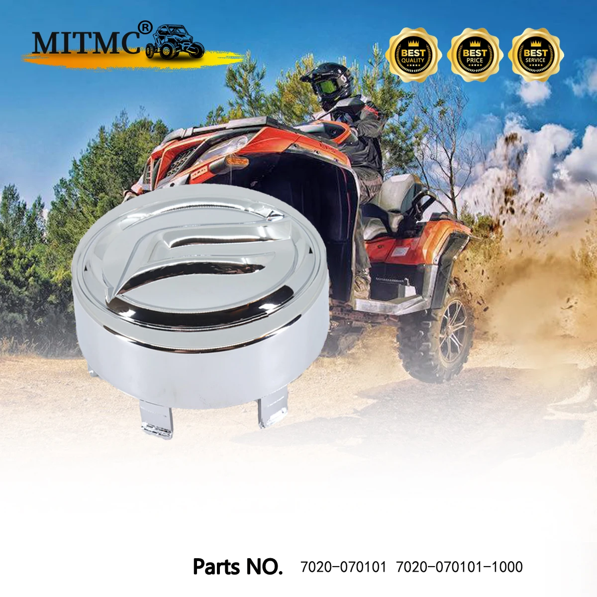 

Aluminum Rim Deco Cap for CF 400 450 500 520 550 600 625 800 850 950 1000 ATV UTV SSV 7020-070101 7020-070101-1000
