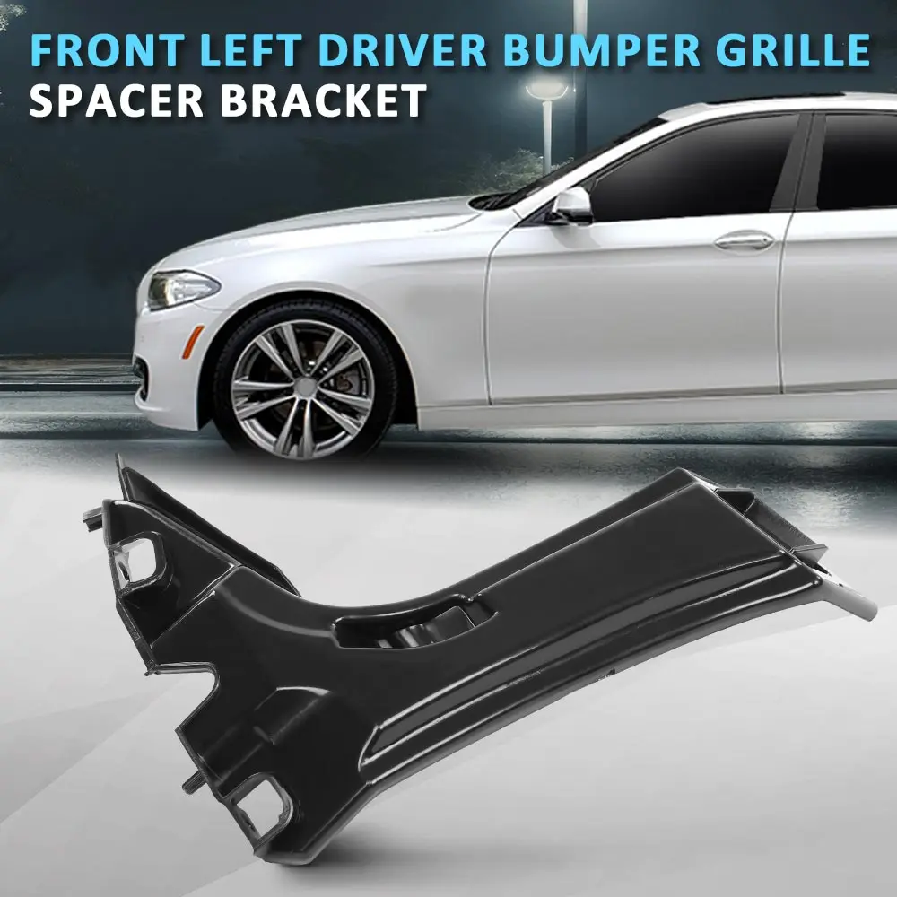 

Car Front Left Driver Bumper Grille Spacer Bracket Fit for Bmw F10 5 Series 2011-2016 51117207931 Black Abs Strong Durable
