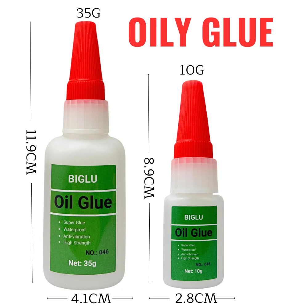 10g/35g BIGLU Universal Diy Super Oil Glue Mighty Instant Adhesive for Metal Ceramic Toys Glass Welding High Strength Oily Glue