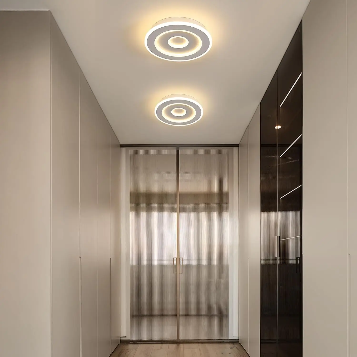 Runde LED-Deckenleuchte, moderne LED-Deckenleuchten 28 W für Flur, Schlafzimmer, Badezimmer, Küche, Wohnzimmer – Detail 12