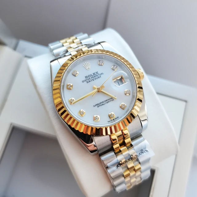 Rolex Datejust 36 mujer oro blanco mecanico AliExpress