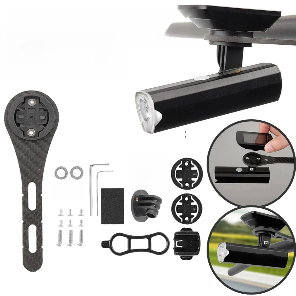 AliExpress NONE Bicycle Computer Holder Carbon Fiber Road Bike Stopwatch Speedometer Mount Holder Bike Extended Bracket for Garmin Bryton Wahoo