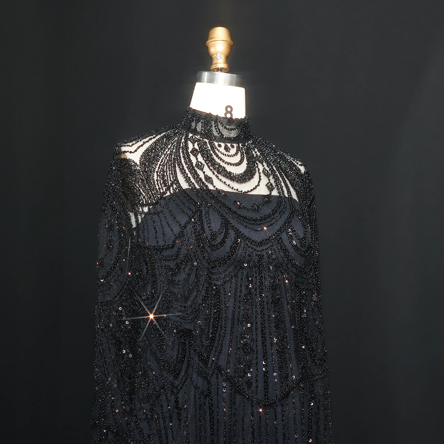 Sharon Said Luxuriöses Perlenbesetztes Dubai Nude Abendkleid für Arabische Frauen Hochzeit Eleganter Kaftan Formelle Partykleider SS780 Maßanfertigung – Detail 36