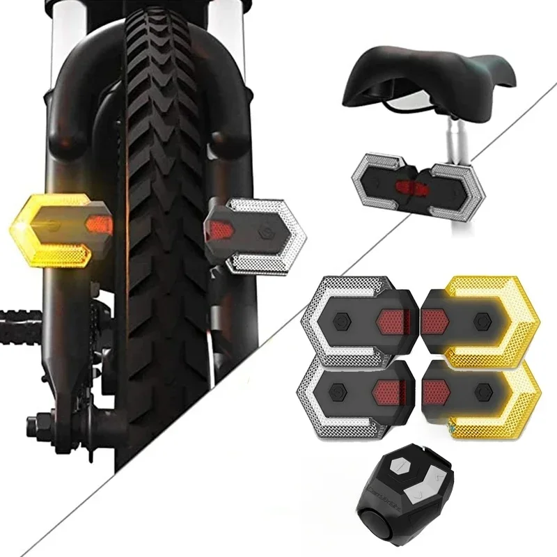 AliExpress NONE Cycling Bike Turn Signal Light + Bike Electronic Bell Horn For LED Bicycle Wireless Remote Control Taillight Warning Tail Lamp