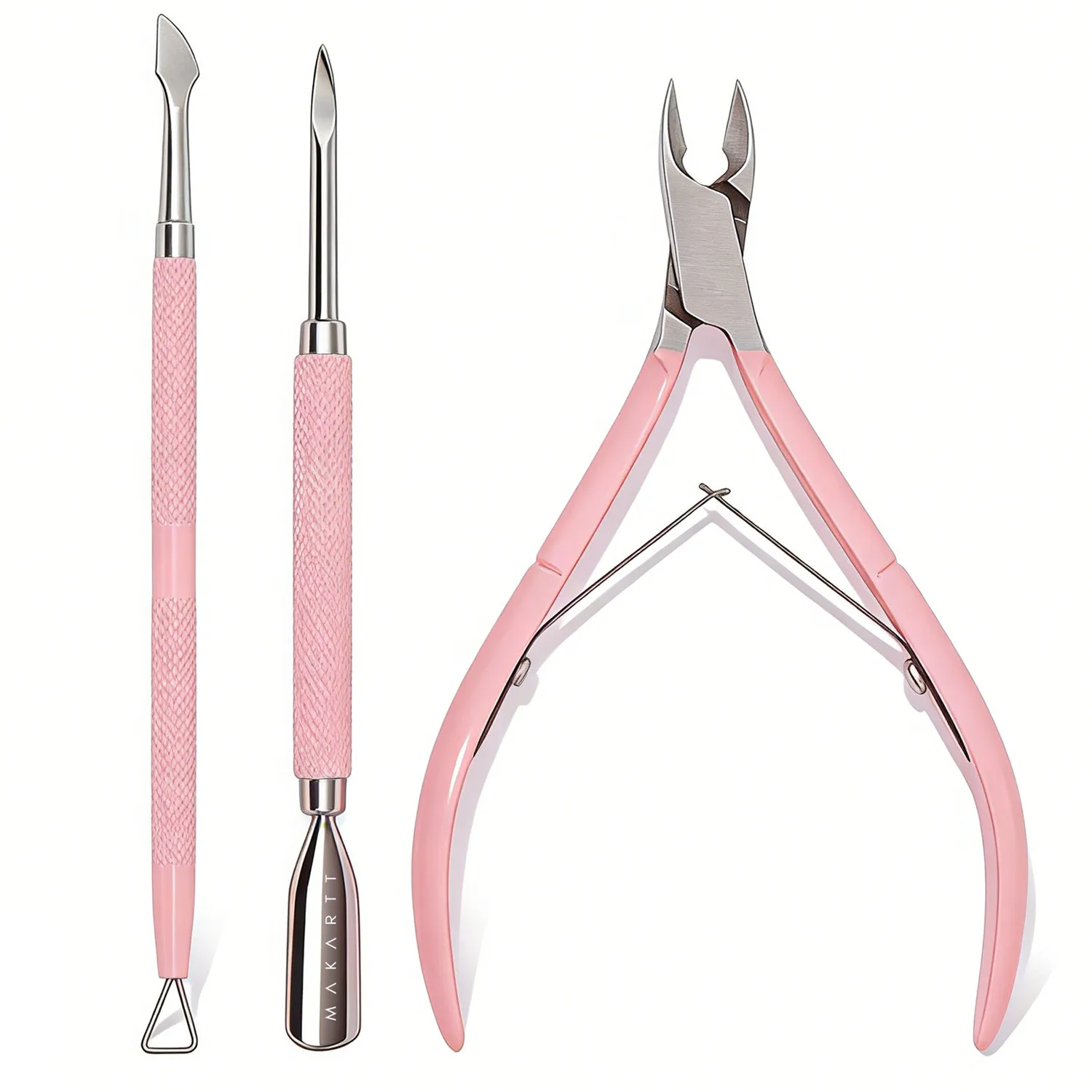 

Набор для педикюра и маникюра: профессиональные кусачки для кутикулы из нержавеющей стали с пушером, прочные инструменты для удаления кутикулы