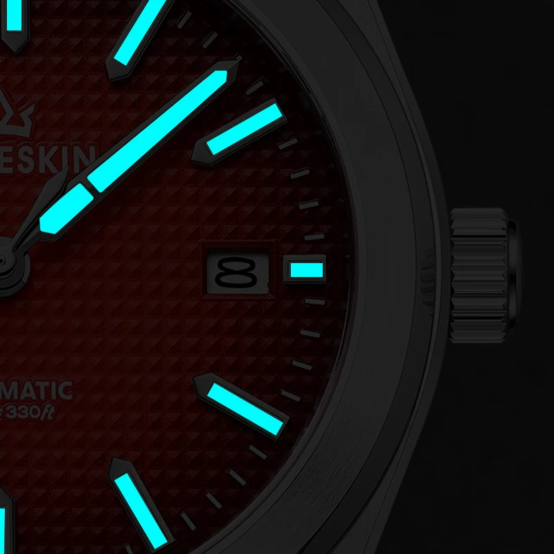 AddiesKin K004 Men's Luxury Automatic Watch Caramel Smoky Gradient Dial Miyota 9015 Sapphire Crystal BGW9 Luminous Mechanical
