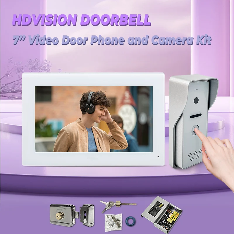 

Videoportero de puerta FHD 1080P WiFi Doorbell Camera Smart Video Doorbell Protection Intercom Security Tuya Smartlife APP