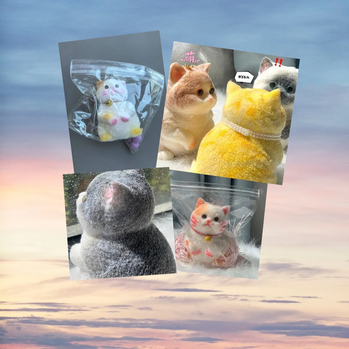 

Музыкальная игрушка-антистресс «Котик-имитация богатства» для снятия стресса, милый медленно восстанавливающий форму креативный кулон-подвеска в виде животного