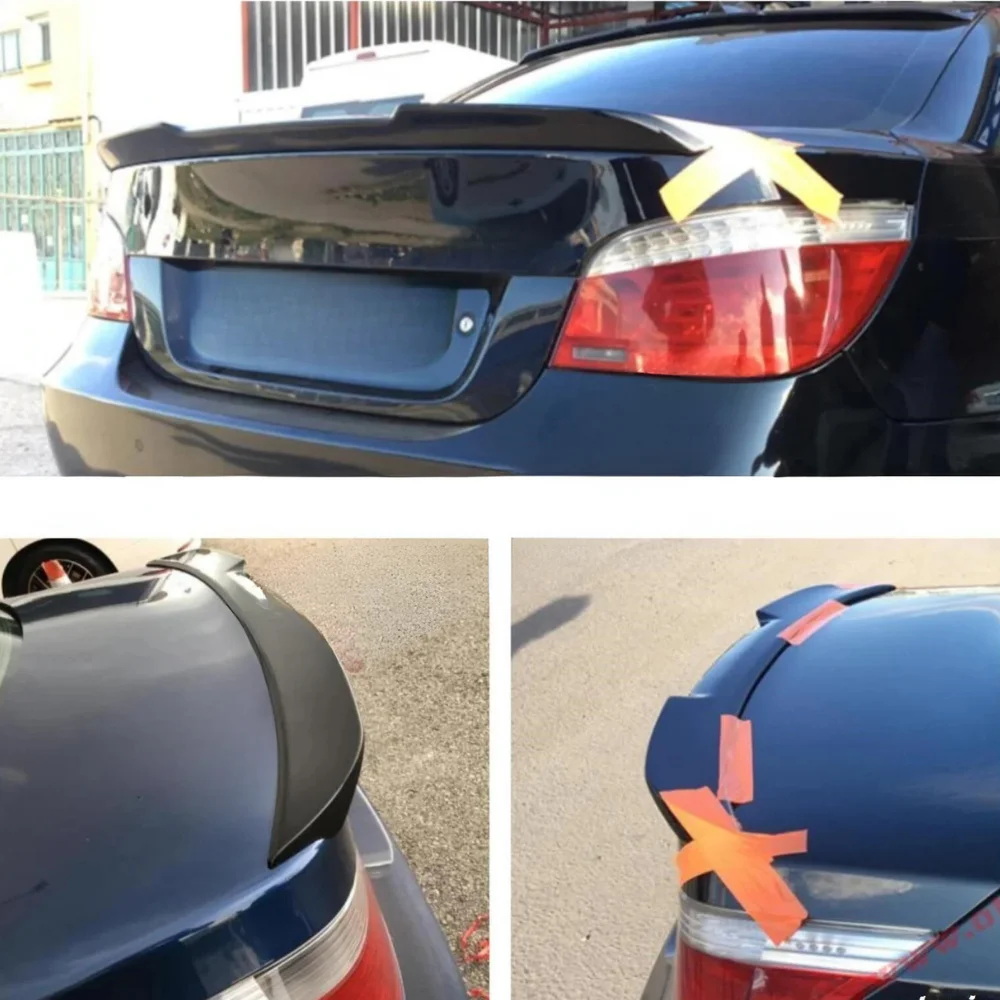 ABS Plastic Rear Roof Spoiler For BMW E60 2003-2010 M4 Spoiler Wing Trunk Lip Car Stylings Fully Compatible Tunıng Sports