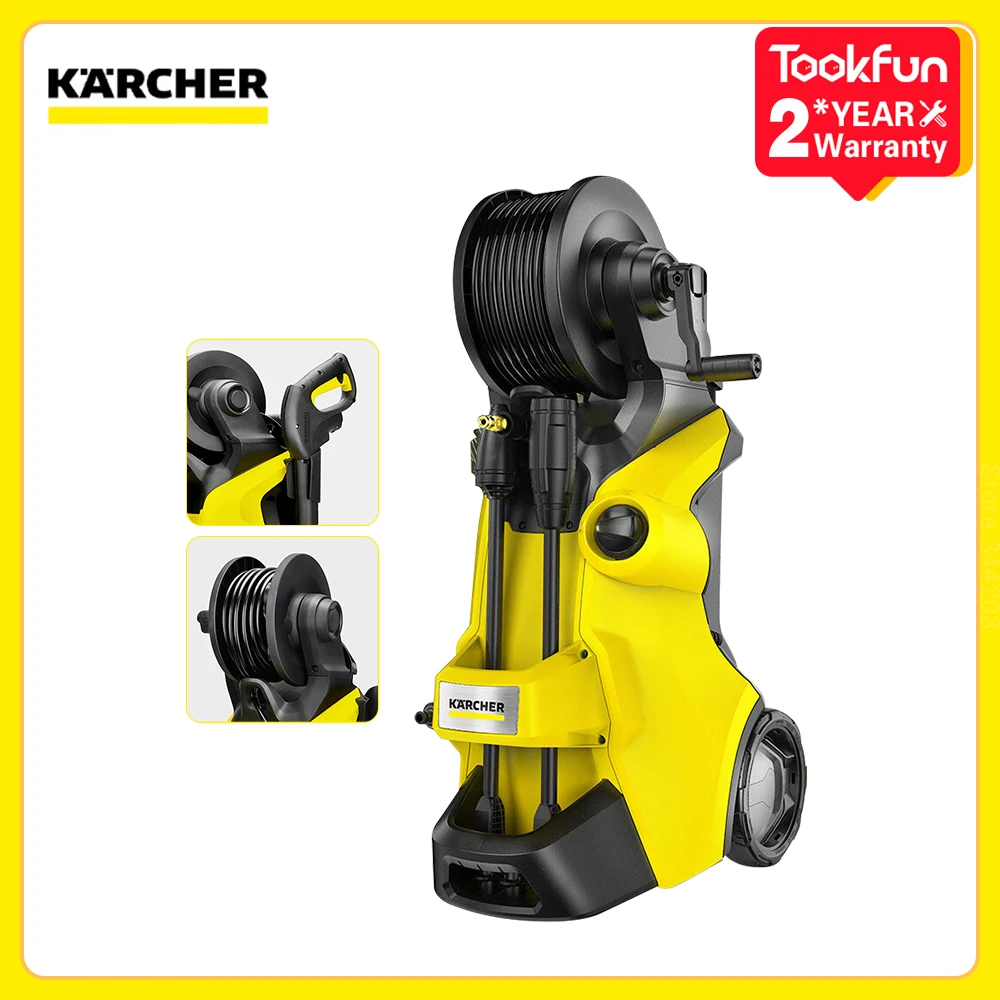 Karcher Car Washing Machine K3DP High Pressure Water Gun Cleaning Machine 220V Water-Cooled Induction 120Bar Peak Pressure 1600W