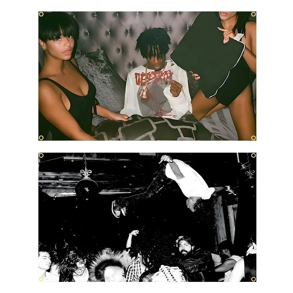Die Lit/Magnolias Playboi Carti Flag Music Tapestry Banner For Bar Beer House College Dorm Room Man Cave Tailgates And Parties — zdjęcie 2