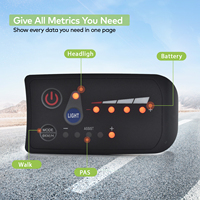 S810 UART2 E-Bike Computer Waterproof Simple Electric Bicycle 36V Cycling Speedometer Tracker Odometer Road Mtb Bike