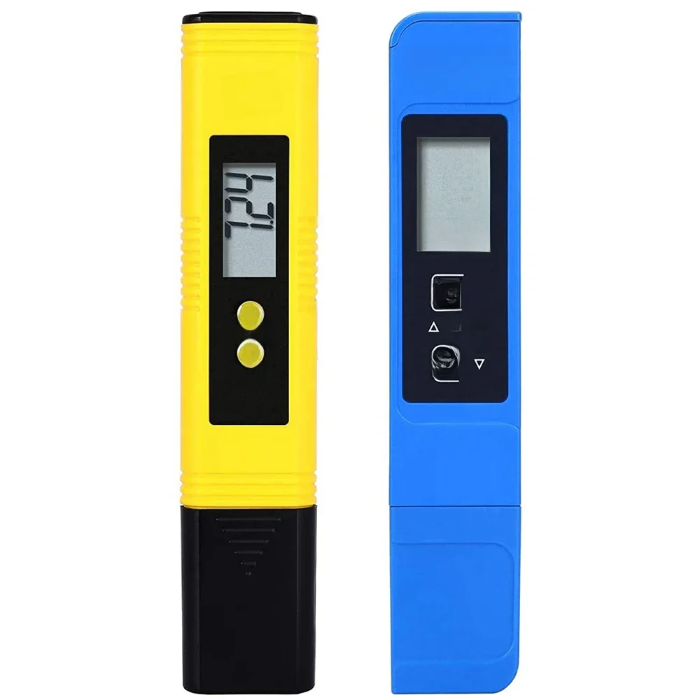 2 pces tds medidor de ph digital testador de água 0.01ph medidor de ph de alta precisão 0-9990ppm