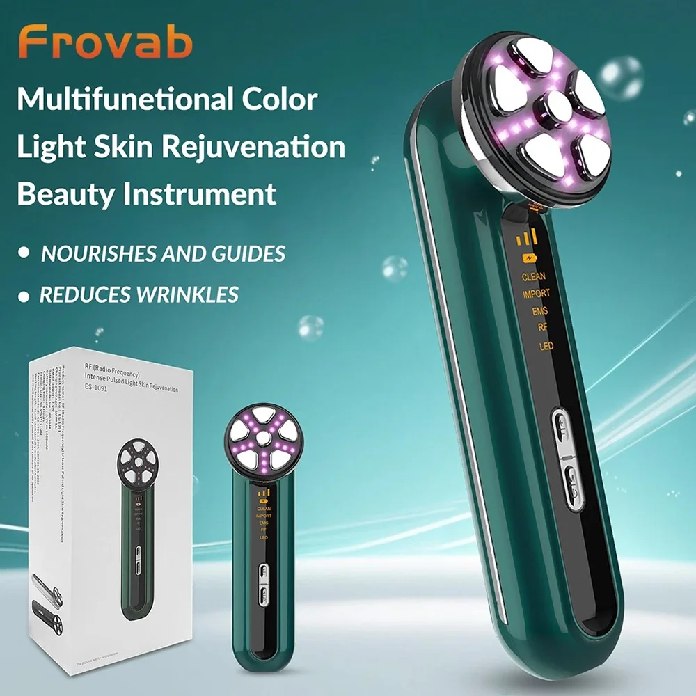 

Frovab RF Radio Frequency EMS Microcurrent Facial Beauty Device for Wrinkle Removal Face Lifting Anti Aging Skin Rejuvenation