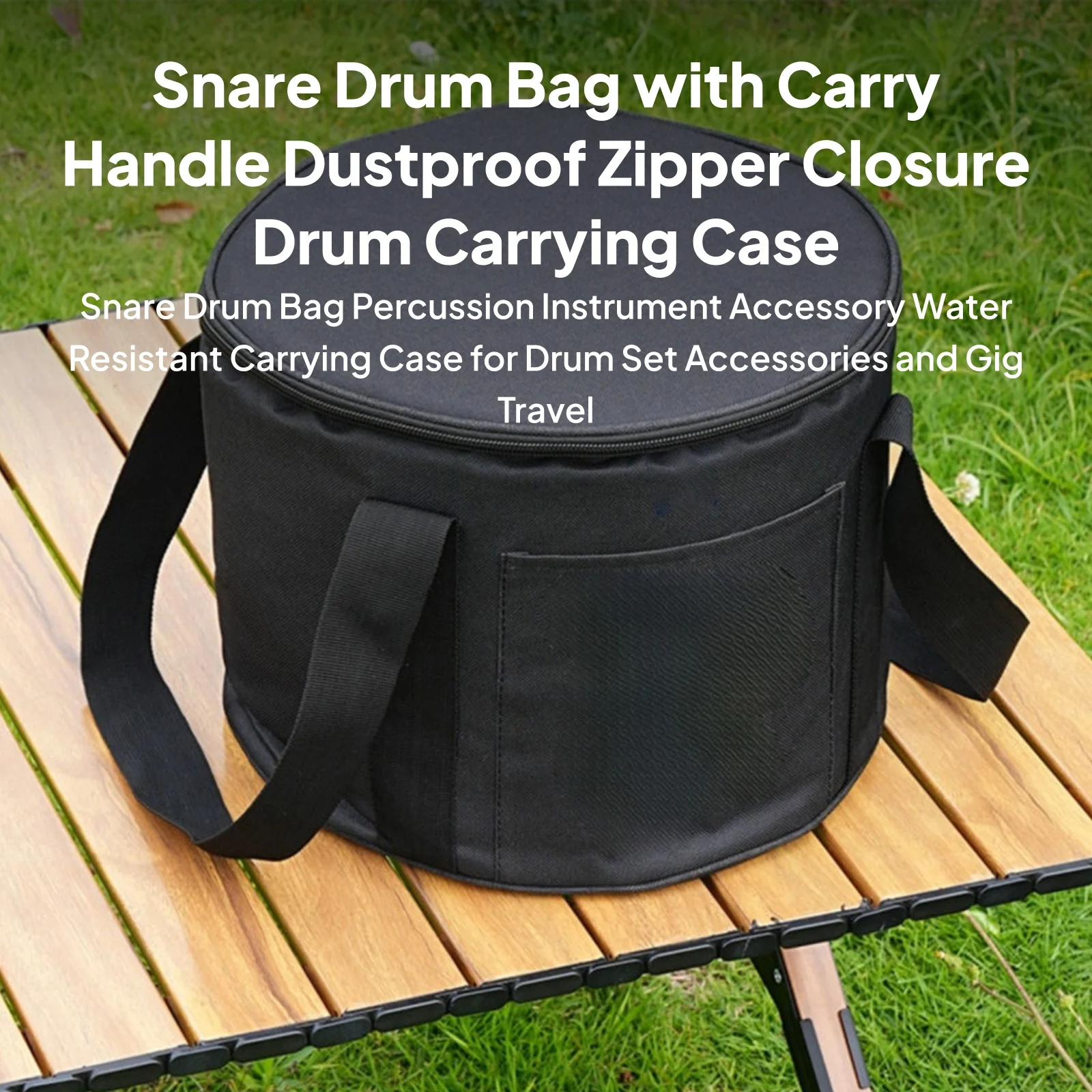 

Snare Drum Bag Percussion Instrument Accessory Water Resistant Carrying Case for Drum Set Accessorie and Gig Travel Oxford Cloth