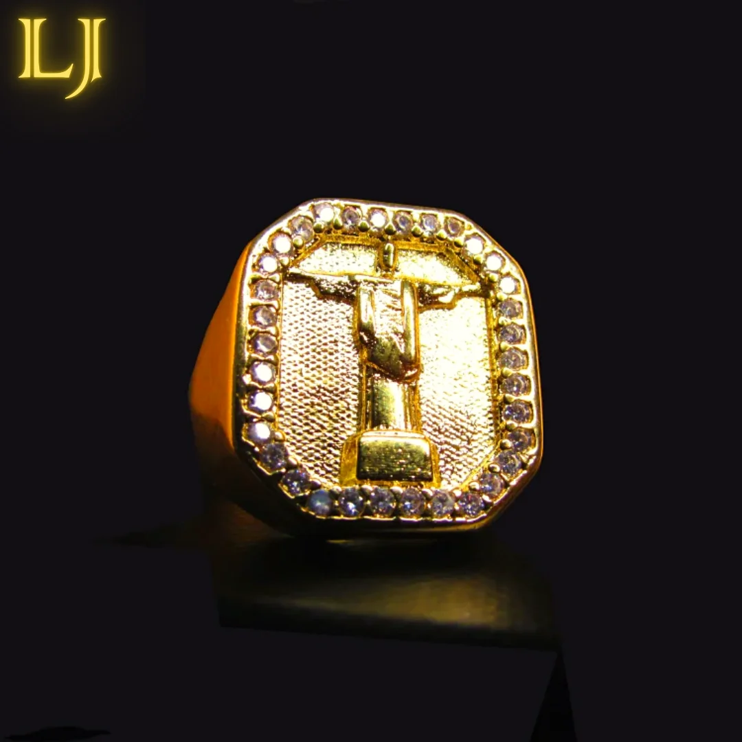 Christ the Redeemer Ring Crashed Ancient Coin Eternal Guarantee Identical Color 18K Gold Rings of antique coins®