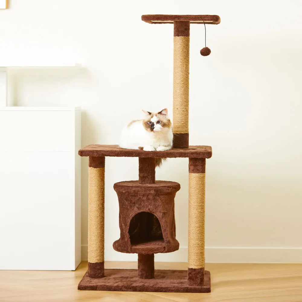 Plunchy Condo Cat Tower Brown