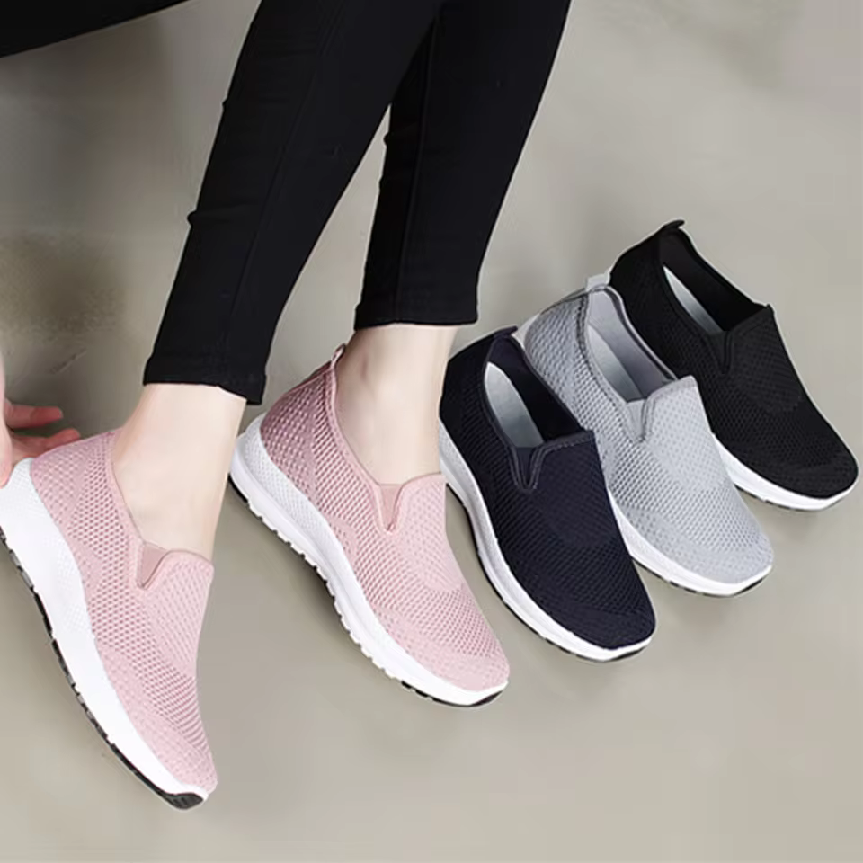 행텐 여성 남성 발편한 푹신한 메쉬 아쿠아슈즈 슬립온 스니커즈