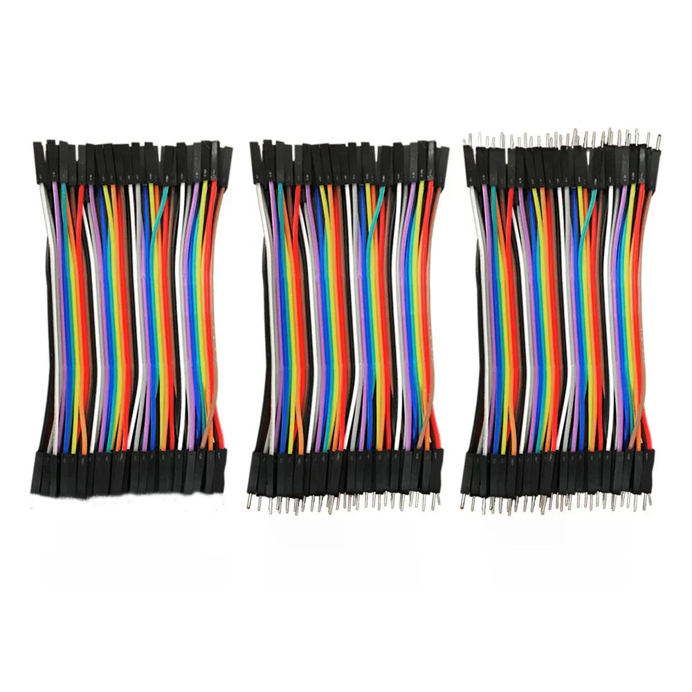 Linia Dupont 120 sztuk 10cm 40Pin M-M + M-F + F-F przewód połączeniowy Dupont kabel dla Arduino projekt DIY płytka prototypowa — zdjęcie 2