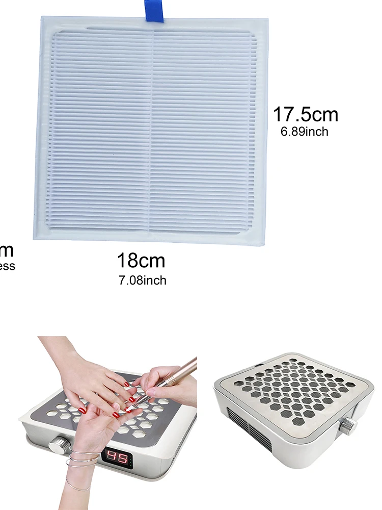 2pcs Nail Art Accessories FenceTP819 Vacuum Cleaners  Filter Screens For Nail Dust Collector TP815 Fence For Extractor Fan