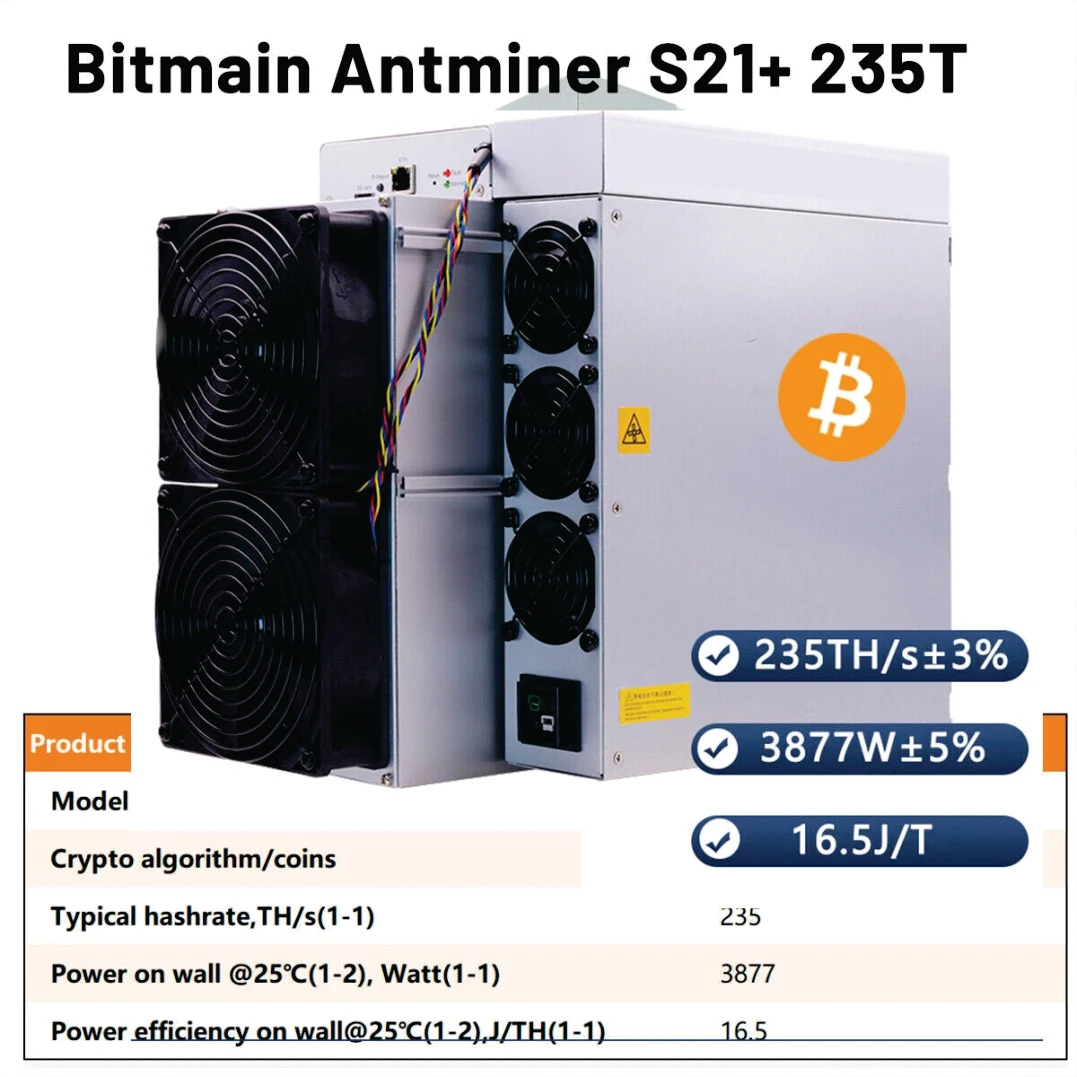 

SH | WHOLESALE Popular Btc Miner Bitmain S21 Pro 234Th 245T Air-cooling Miner Antminer S21 Pro