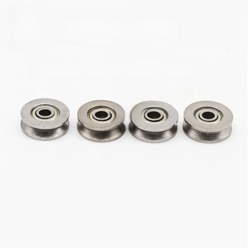 10 sztuk/partia V623ZZ V Groove Roller Wheel łożyska kulkowe 3*12*4mm maszyna do haftowania łożysko koła pasowego V623 623V (stal węglowa) — zdjęcie 2