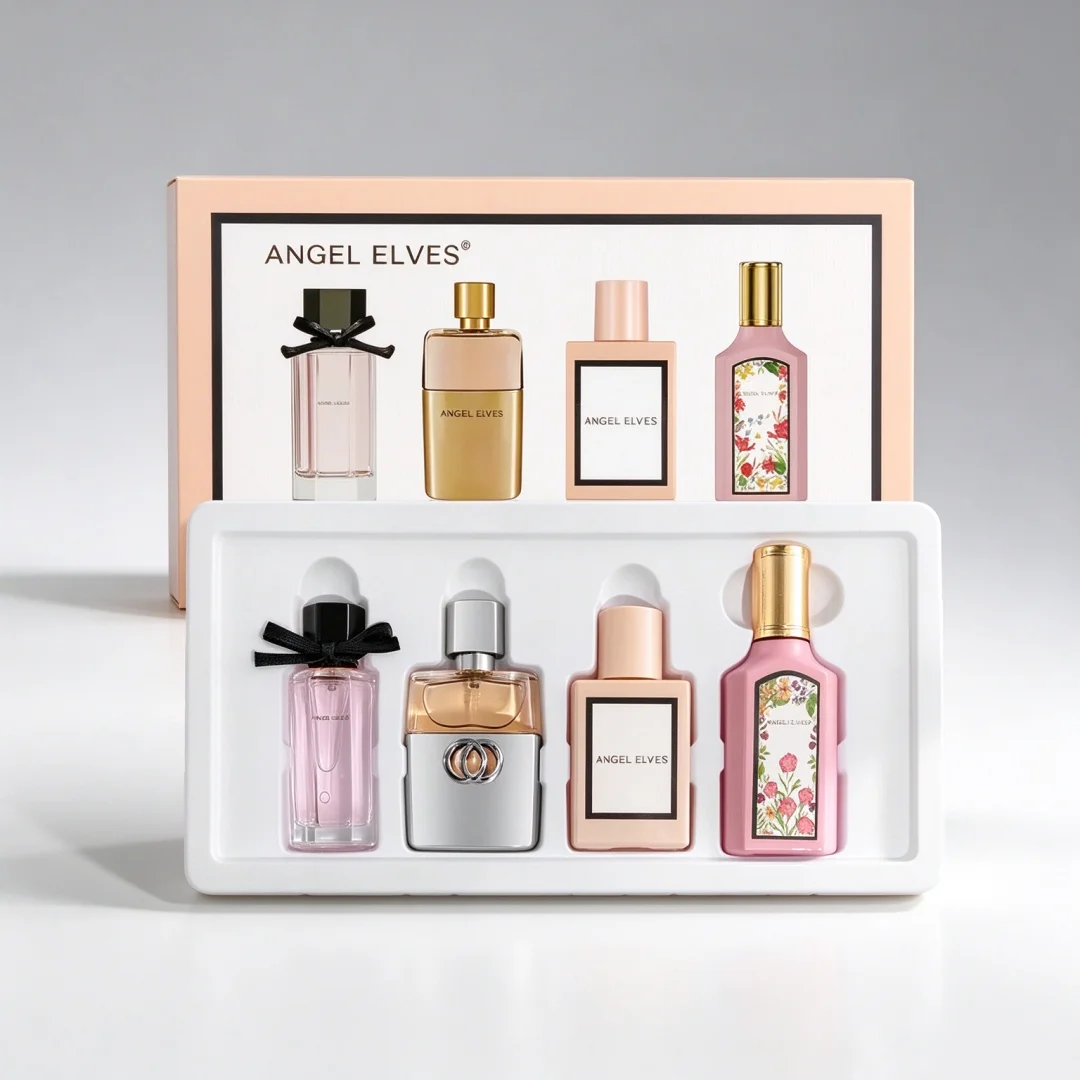 4Pcs ANGEL ELVES Lady Perfume Set Long Lasting Fragrance EDP Spray Floral Scent Women Perfume Gift Box For Birthday Wedding Gift 2