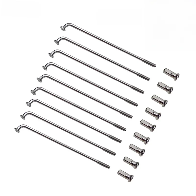 AliExpress JQORG Electric Bicycle Spokes 12G Diameter 2.6mm Electric Bike Wheel Spokes 304 Stainless Steel Sliver Spokes Length 152mm-196mm