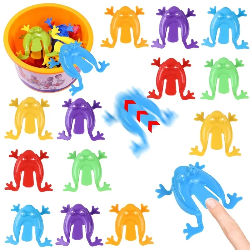 10-50 pièces drôle saut grenouille enfants rebond Fidget jouet garçon fille fête d'anniversaire faveurs jeu invité cadeau Goodie Pinata remplissage noël