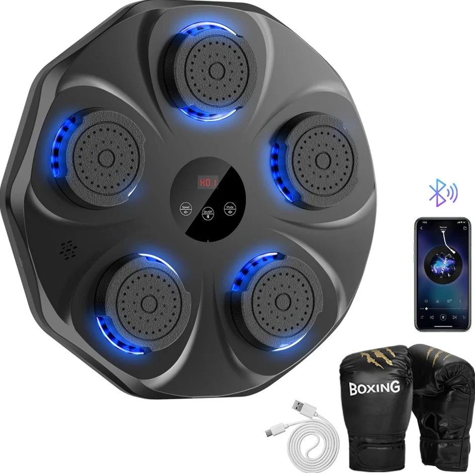 Led Gloves Music - Умная музыкальная боксерская машина с Bluetooth,