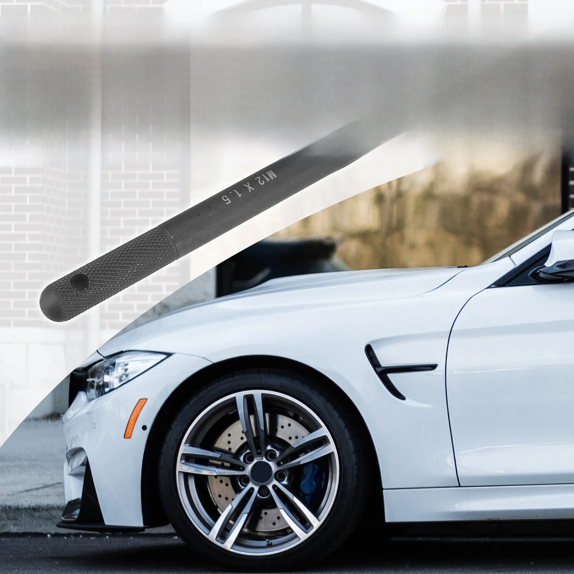 X Autohaux – cintre de roue en acier au carbone noir m12x1, 5 m14x1, 25 m14x1, 5 m12x1, 25, goupille d'alignement, goujon de pneu, outil pour voiture, 1 pièce, 2 pièces