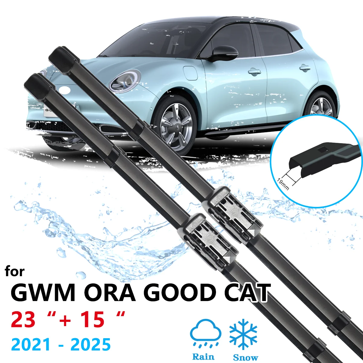 For GWM Ora Funky Cat Good Haomao ES11 03 2021 2022 2023 2024 2025 Front Rear Wipers Blades Brushes Windows Cleaning Accessories